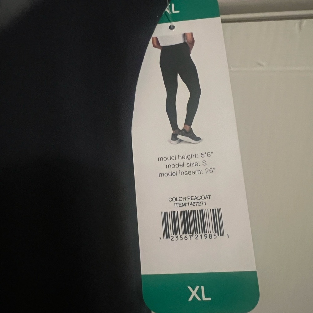 🦚2/$40 FILA Logo Women’s Legging / Yoga Pants Navy Blue sz XL Extra Large NWOT - Picture 11 of 15
